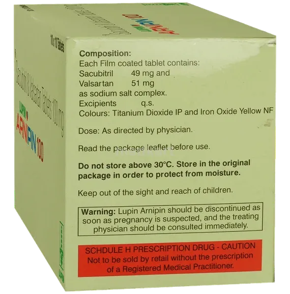 arnipin 100mg tablet 10's